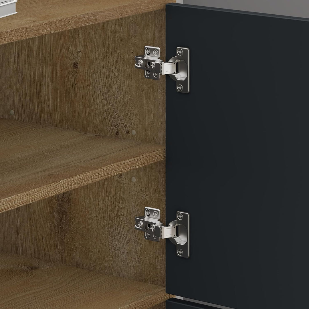 Mai & Mai Schuhschrank aus Holz, Schuhkommode mit 3 Schränken BTH: 45x36x120 cm Schuhregal Möbel in