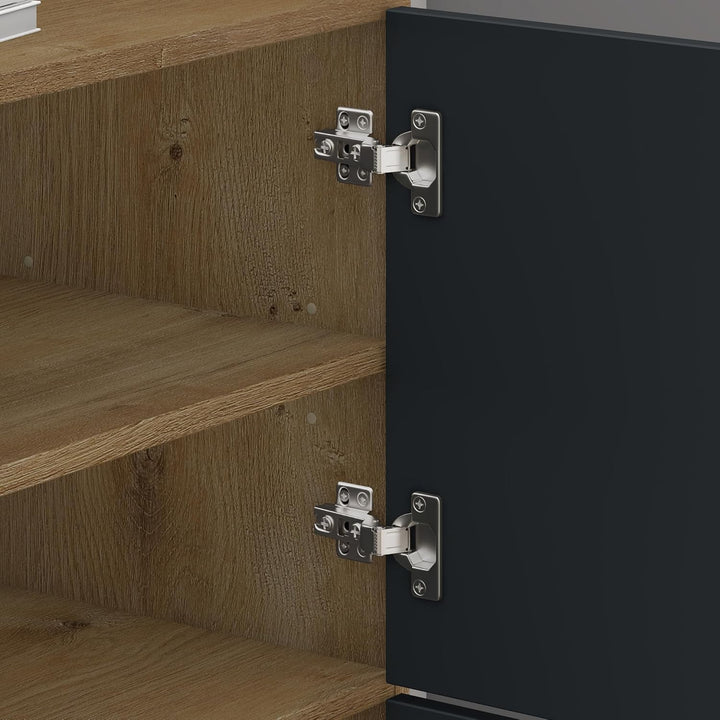 Mai & Mai Schuhschrank aus Holz, Schuhkommode mit 3 Schränken BTH: 45x36x120 cm Schuhregal Möbel in