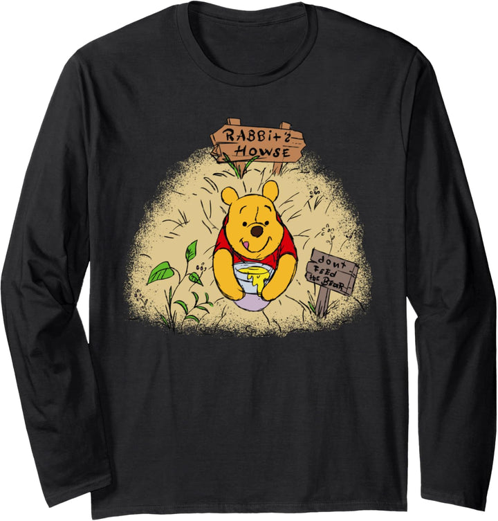 Disney Winnie the Pooh Rabbit’s House Don’t Feed the Bear Langarmshirt
