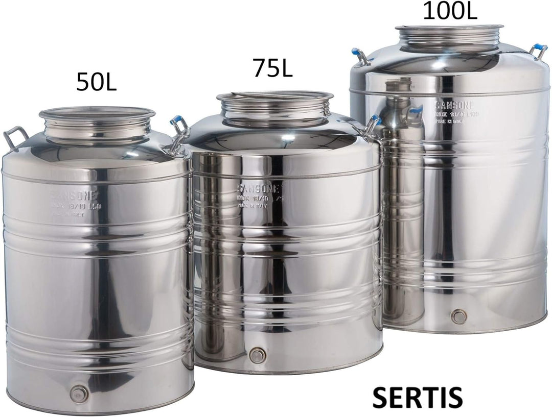 Sansone Gravierter Schaft l. 50 mit Vorbereitung Wasserhahn 50 litri, 50 litri