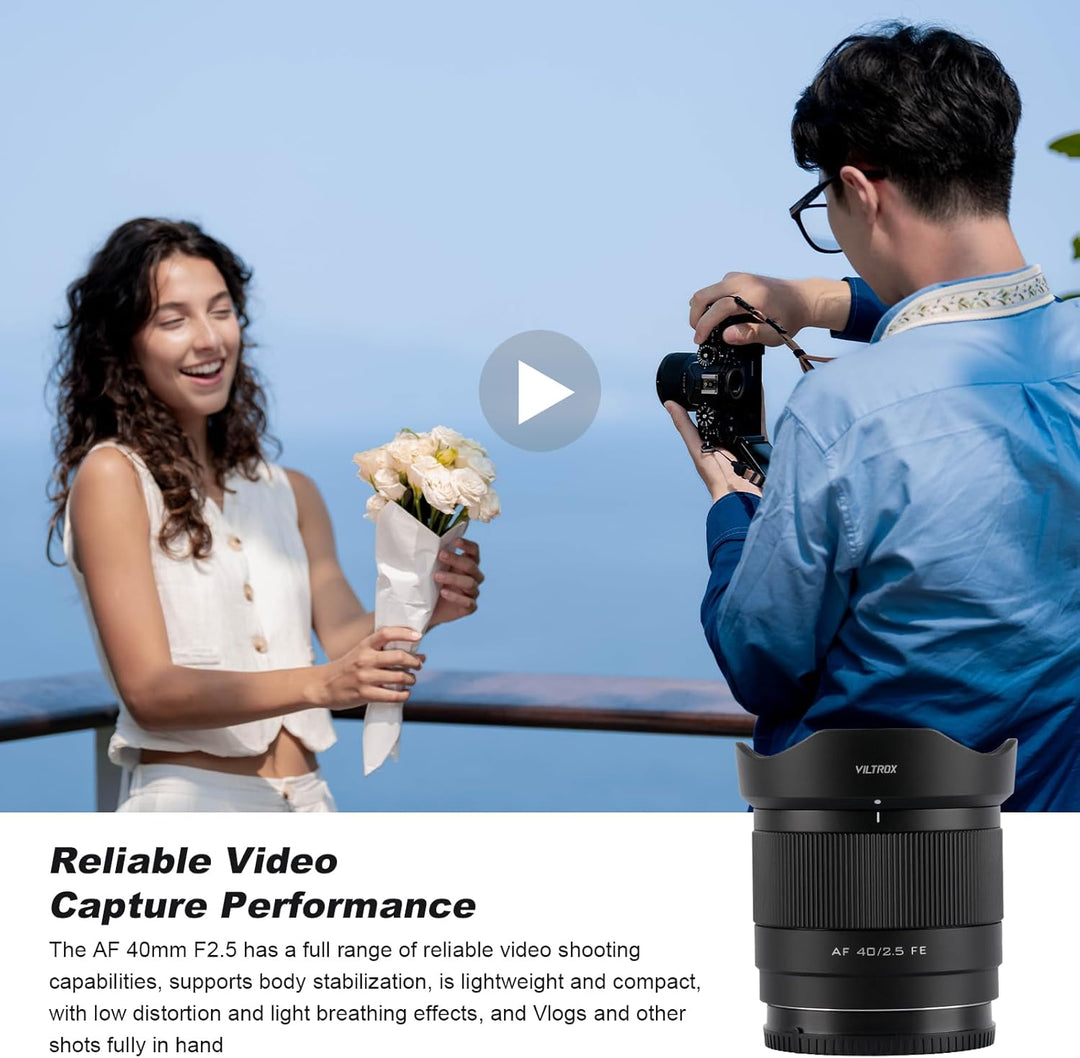 VILTROX 40mm F2.5 STM Full-Frame Autofokus Objektive für Sony E Mount Kamera Objektive Standard Came