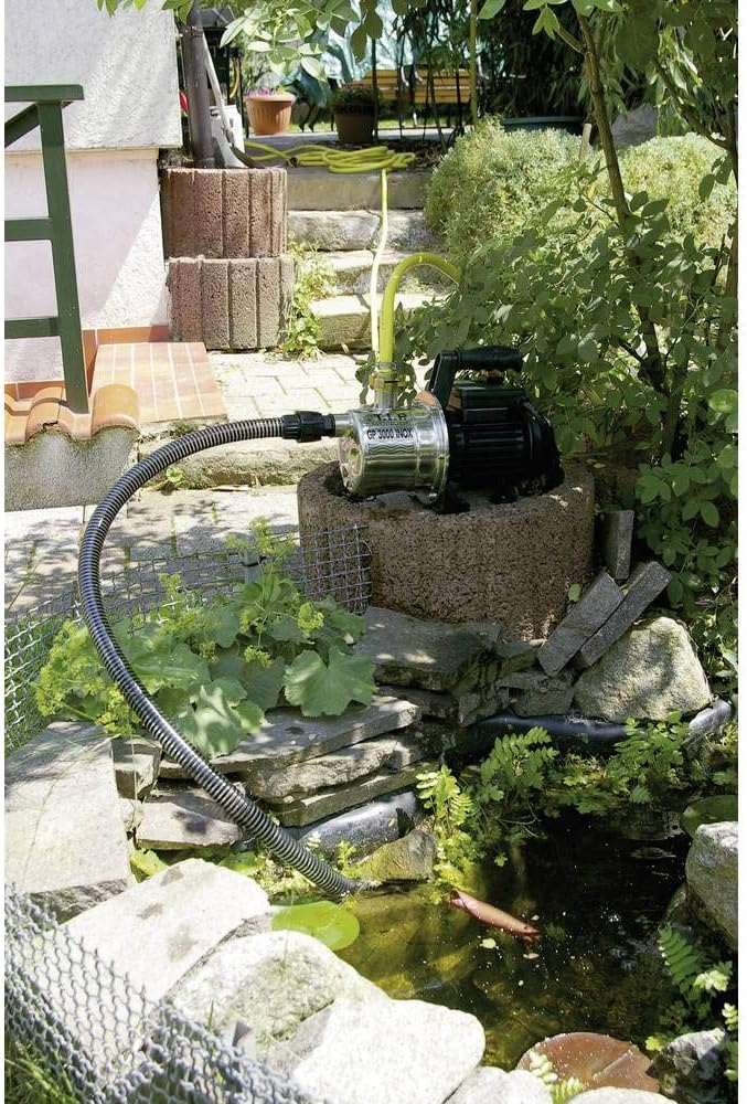 T.I.P. Gartenpumpe Edelstahl (2.950 l/h Fördermenge, 42 m Förderhöhe, 4,2bar Druck, 550W, selbstansa