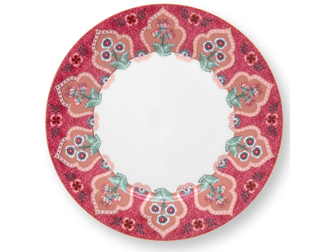 Pip Studio Flower Festival Frühstückst. Deco Dark pink 21 cm