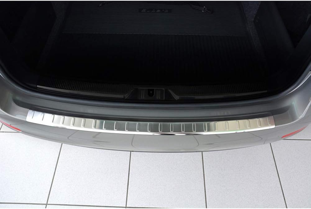 Avisa Edelstahl Heckstossstangenschutz kompatibel mit Skoda Superb Combi 2013-2015 'Ribs'