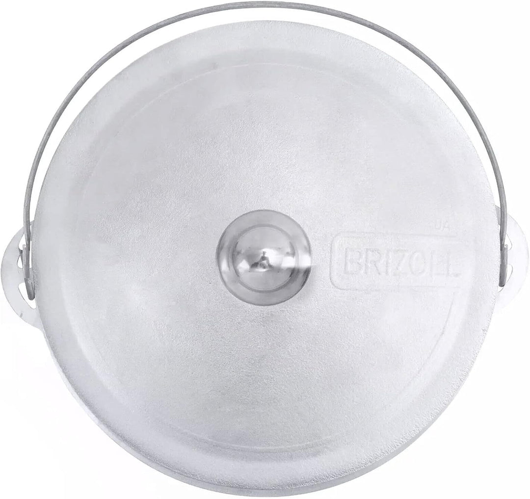 Aluminium Kasan 6 L, Kazan aus Aluguss Tatarski - Kessel Asien Topf Tatarskij mit Bügel und Deckel -