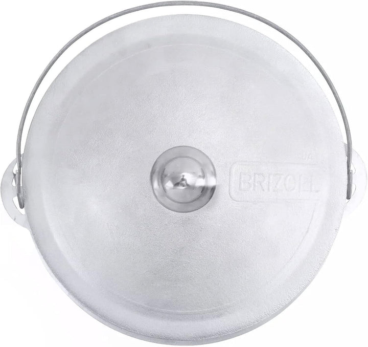 Aluminium Kasan 8 L, Kazan aus Aluguss Tatarski, Kessel Asien Topf Tatarskij mit Bügel und Deckel -
