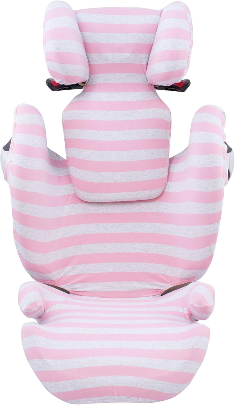 JYOKO Kids Bezug für Autositz Kompatibel mit Cybex Solution M und Pallas B - Fix (PINK Island), PINK