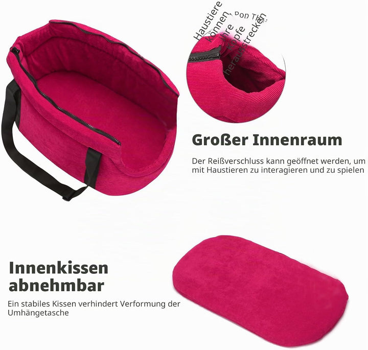 PETCUTE Tragetasche Hund Atmungsaktive Transporttasche für Haustiere Transporttasche für kleine Hund