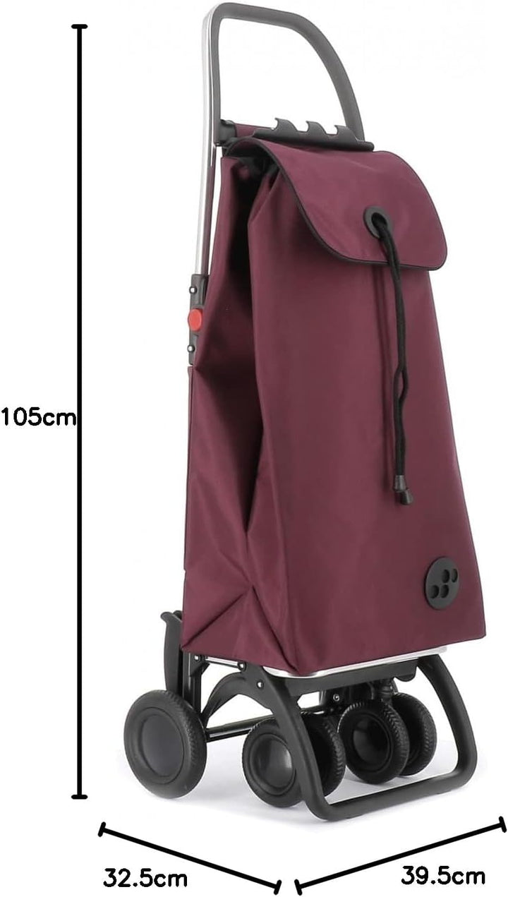Klappbarer Einkaufstrolley Rolser I-Max MF 4 Räder (2 drehbare) - Burdeos, Burdeos