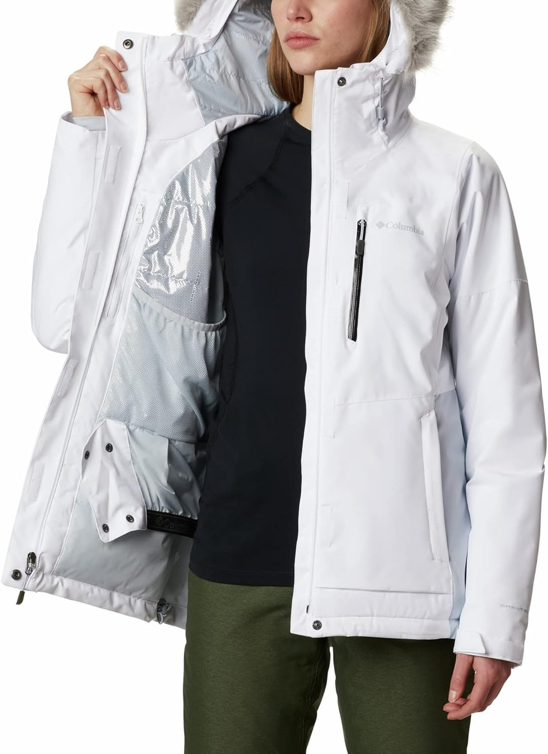 Columbia Damen Ava Alpine Isolierte Skijacke White, Cirrus Grey L, White, Cirrus Grey L