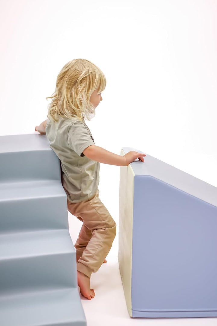 IGLU SOFT PLAY Mega Fun Slider Schaumstoffbausteine Treppe und Rutsche Set XXL für Kinder ab 2 Jarhe