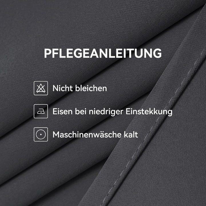 CUCRAF Ösen Kurze Vorhänge Fensterbehandlung Verdunkelungsvorhänge Raumdekoration - H175 x B140cm He