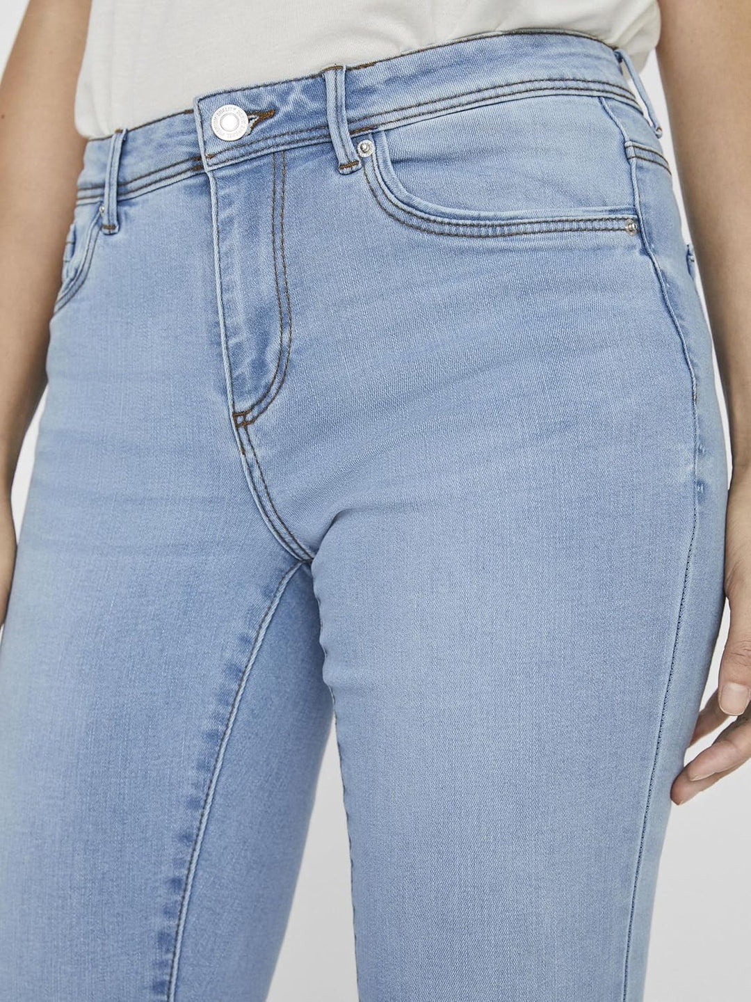 VERO MODA Damen Jeans 10222154 XS / 34L Light Blue Denim, XS / 34L Light Blue Denim