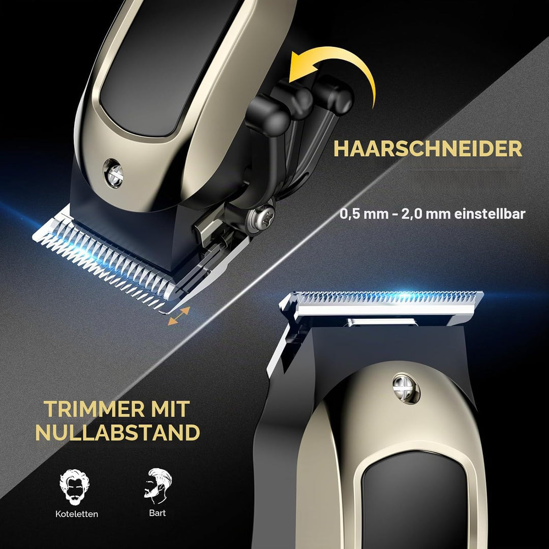 Singhere Haarschneidemaschine - Schnurloser Zero-Gap Trimmer für Männer, professionelles Trimmer-Set
