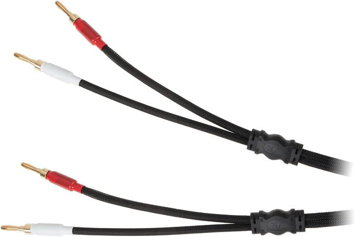 Lautsprecherkabel 3.0 Krüger&Matz (Bananenstecker), Schwarz und Rot