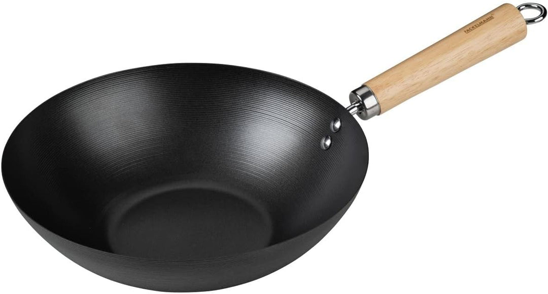 FACKELMANN Wokpfanne 26 cm – Wok zum Kochen, Schmoren und Braten – Für Gas-, Ceran- und Elektroherd