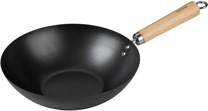 FACKELMANN Wokpfanne 26 cm – Wok zum Kochen, Schmoren und Braten – Für Gas-, Ceran- und Elektroherd