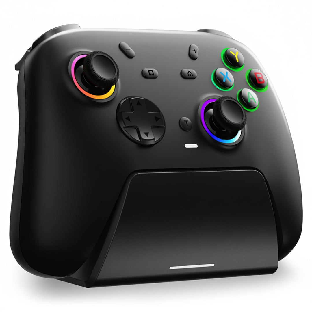 DuLingKer PC Controller mit Ladestation, Wireless Controller für Switch 2/Switch/PC Windows/Steam/OL