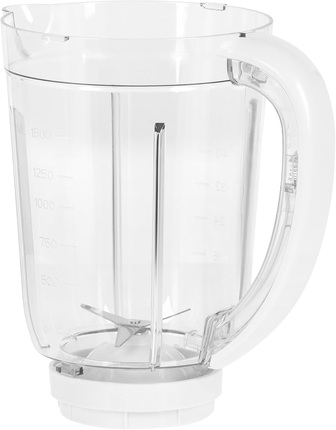 Kraftvoller Teesa TSA3542W Standmixer 500W 1,5L BPA-frei, Schwarz, einfache Reinigung, Weiss 37.5 cm