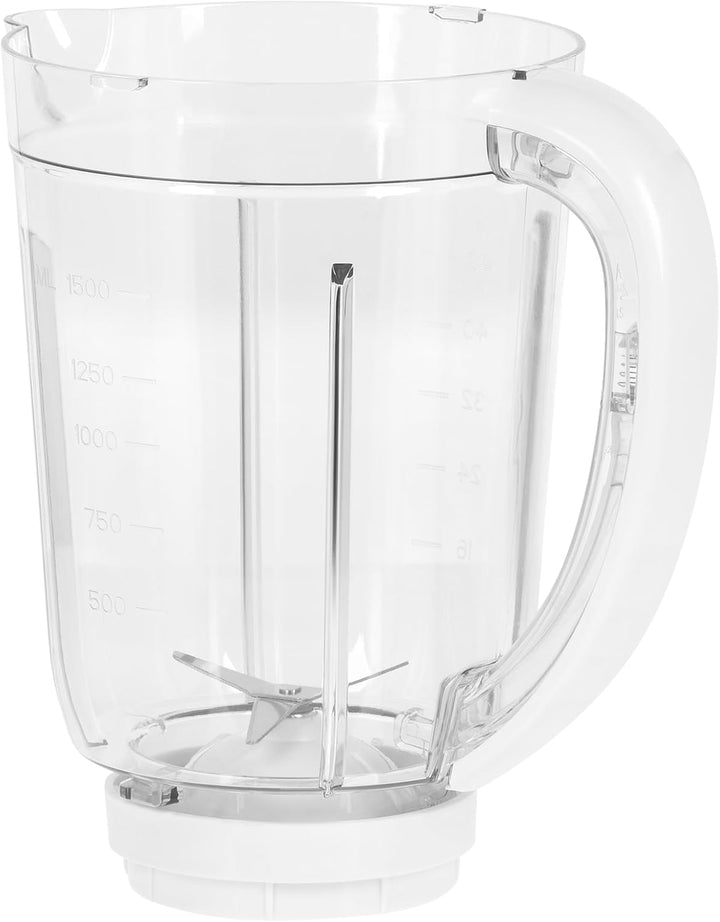 Kraftvoller Teesa TSA3542W Standmixer 500W 1,5L BPA-frei, Schwarz, einfache Reinigung, Weiss 37.5 cm