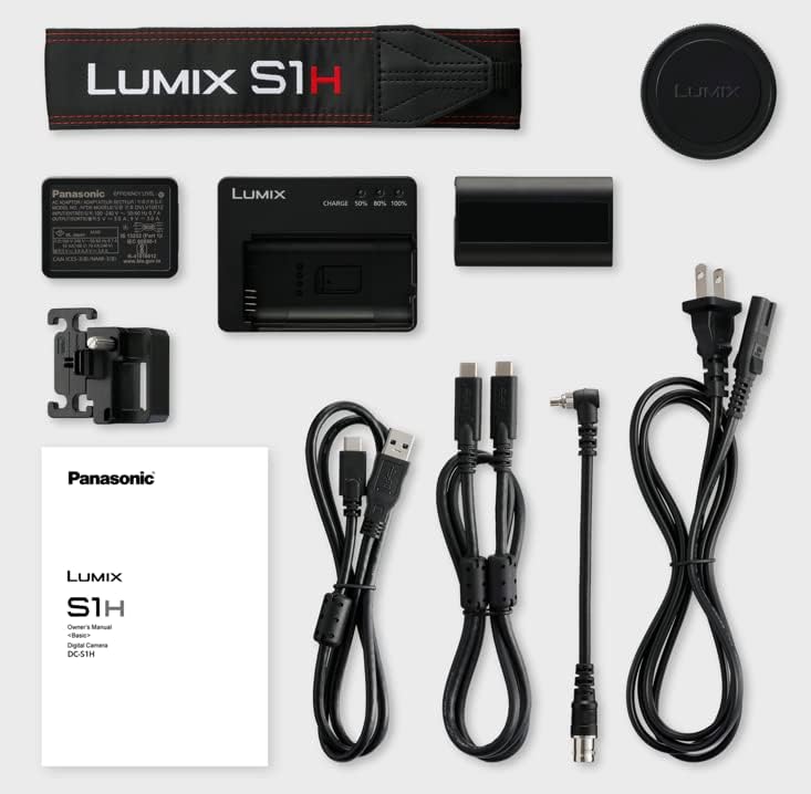Panasonic DC-S1HE-K spiegellose Vollformatkamera, 6K Videoaufnahmen mit Flip Screen (Vollbildaufnahm