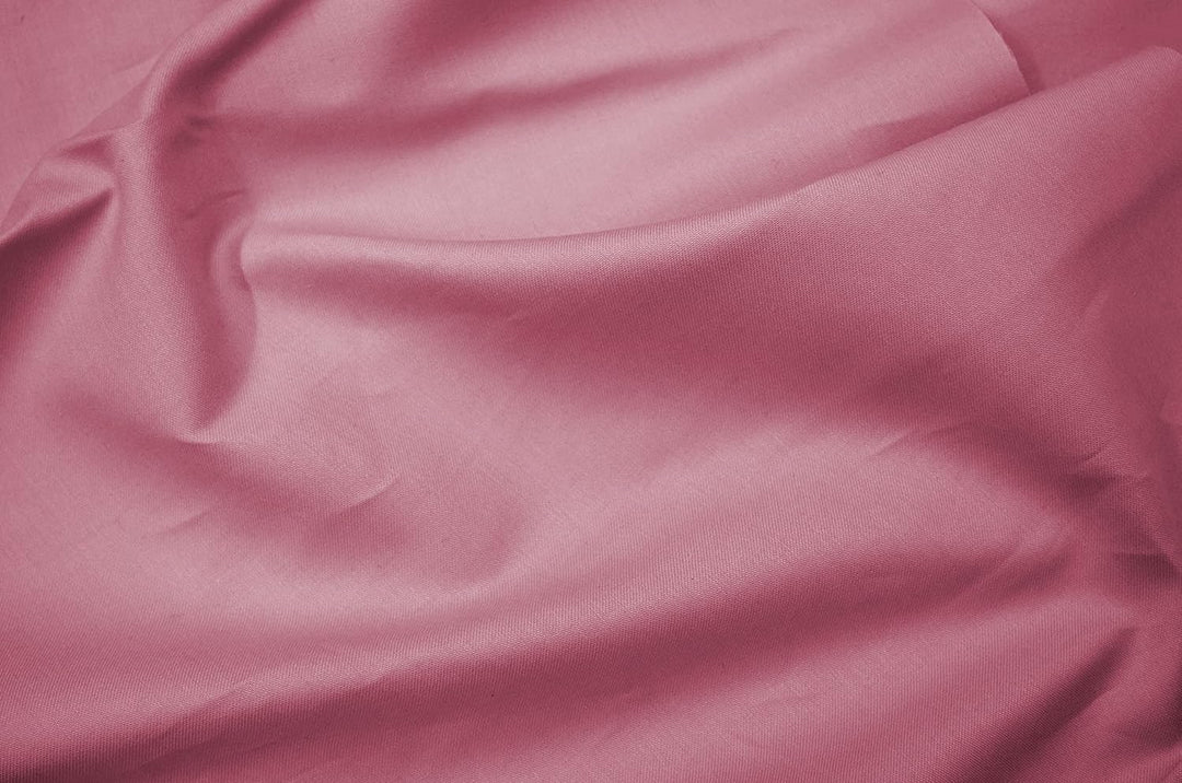 Beddress - Luxus-Satin-Bettwäsche, Uni Rosenholz, 200x200 + 2x80x80 cm, 100% gekämmte Baumwolle, Oek