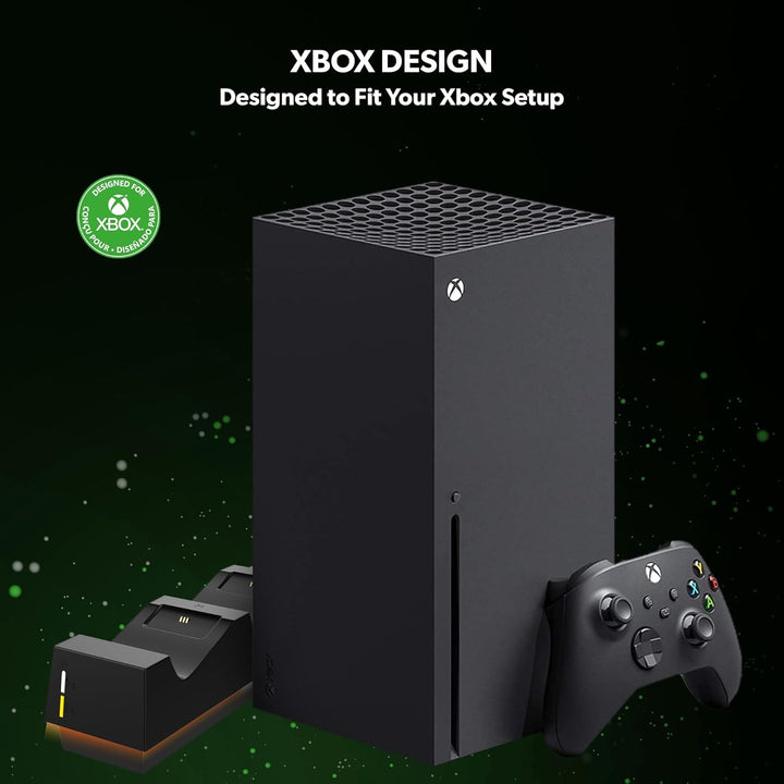 snakebyte Xbox Controller Ladestation- offiziell lizenziert - 2Std. Ultra-Schnellladung für 2 Xbox S