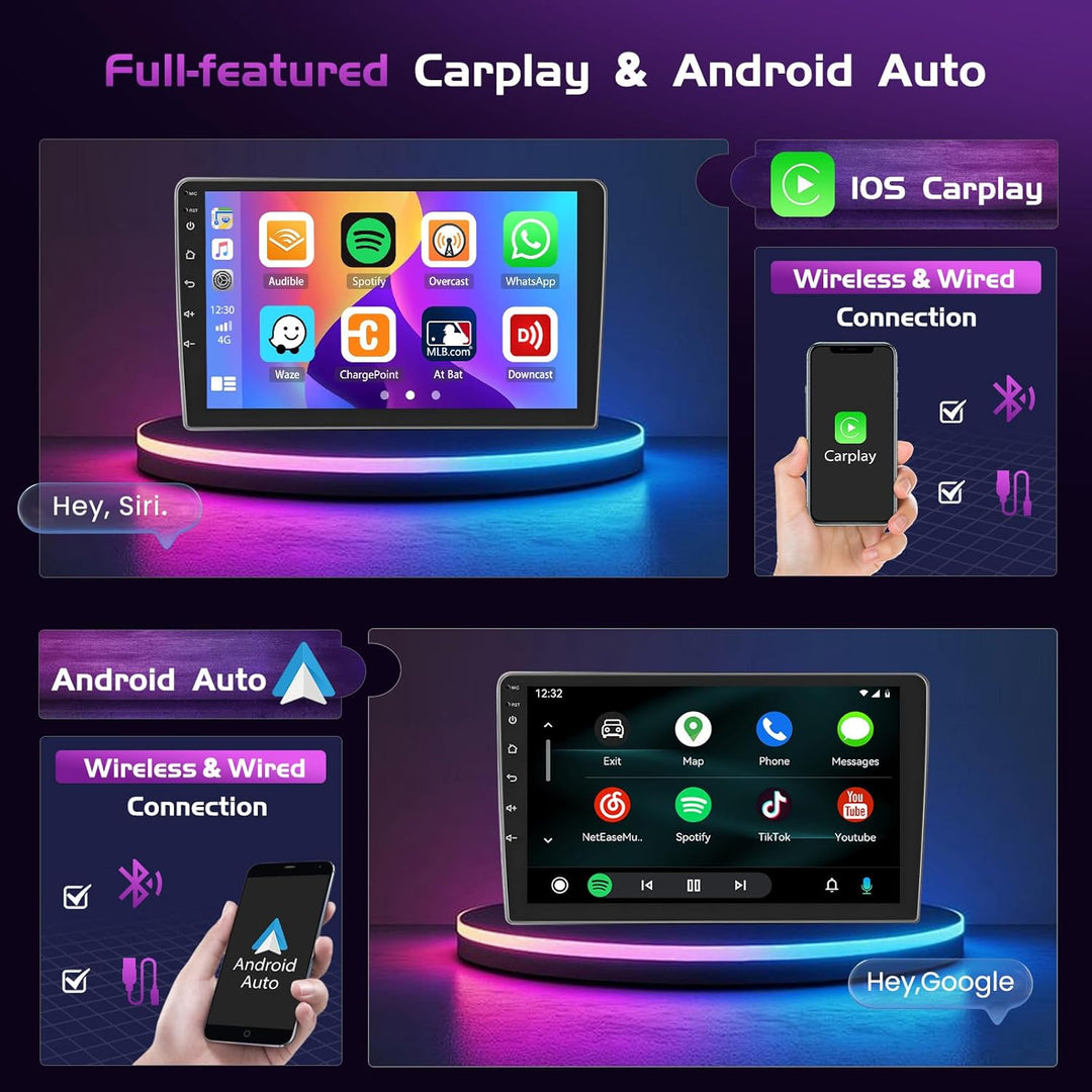 4+64G Android Autoradio für Peugeot 206/206CC 2001-2016 Cirteon C2 Wireless Carplay&Android Auto, 9'