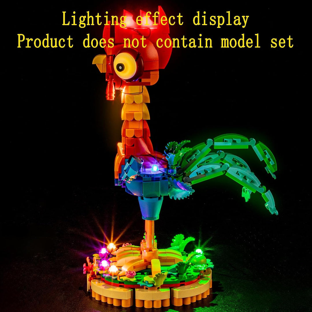 GEAMENT LED Licht-Set Kompatibel mit Lego Disney Heihei 43272 Bausteine Modell (Modellsatz Nicht ent