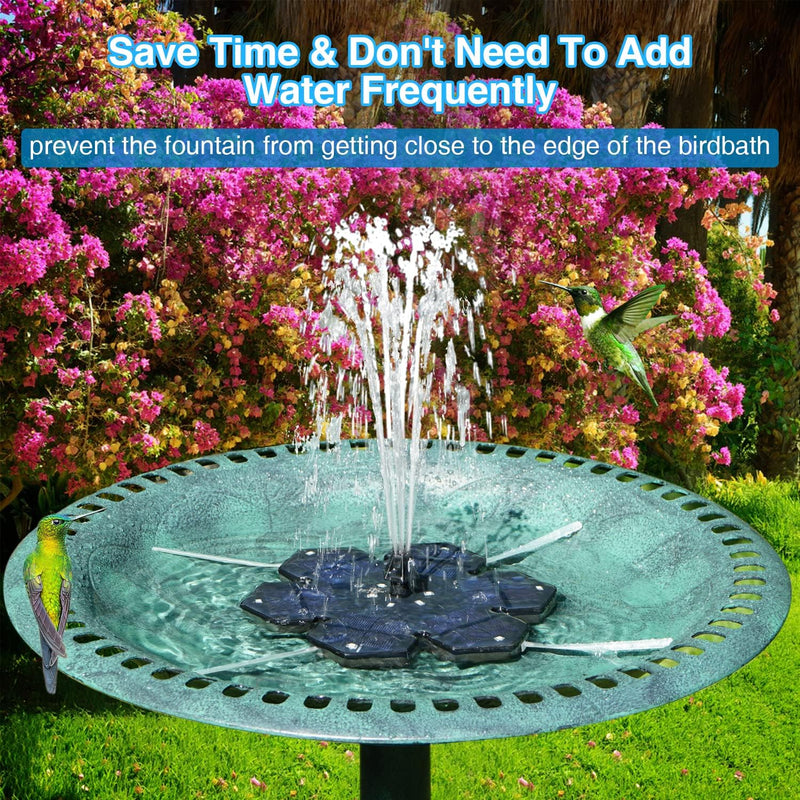 SZMP 2023 NEU Solar Springbrunnen für draussen,3.5W LED Solarbrunnen Teichpumpe mit 8 DIY Effekte,So