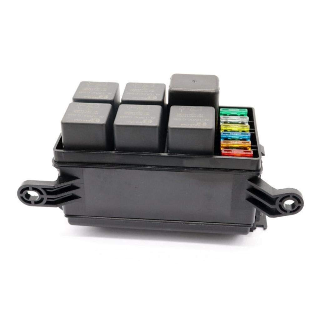 Zonfer Marine-6-wege-sicherung Relais-Box, Kunststoff 6-Slot Klingenhalter-Block Für Motor-Start Aut