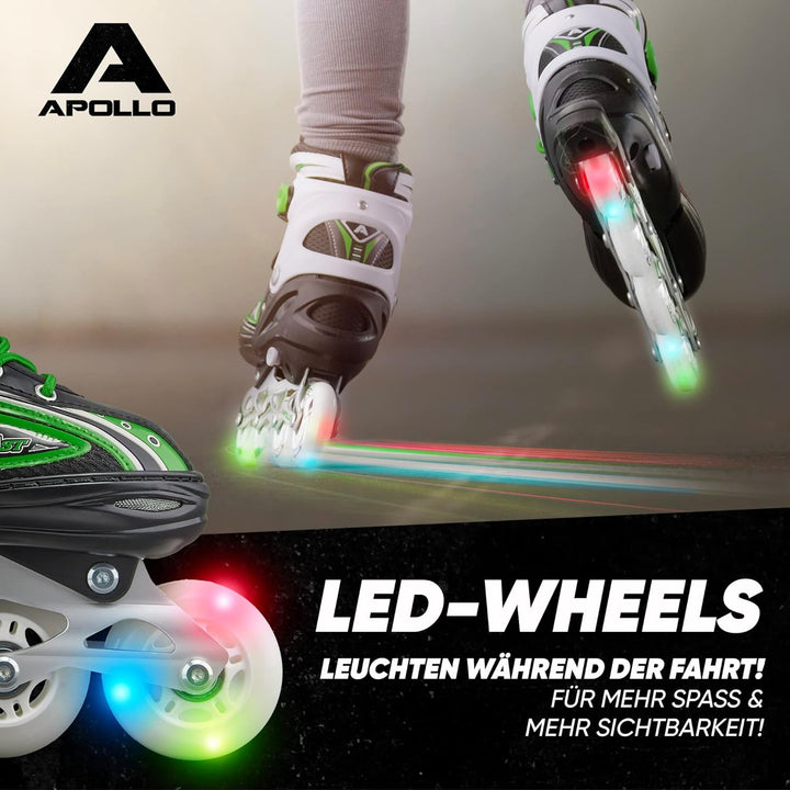 Apollo Super Blades, grössenverstellbare Inline Skates für Damen und Kinder, Inliner für Erwachsene,
