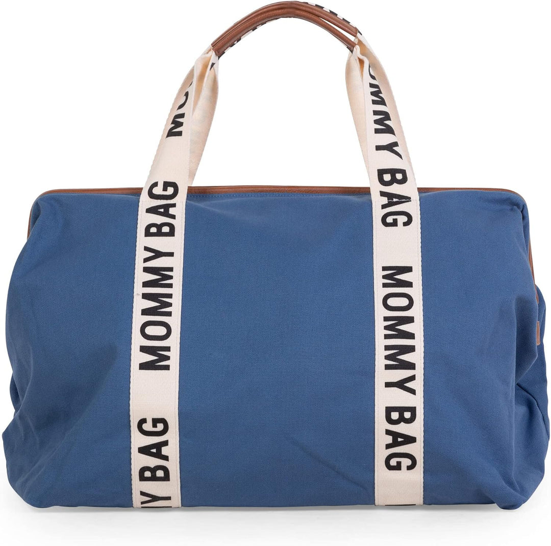 CHILDHOME, Mommy Bag, Wickeltasche, Mutterschaft, Reisetasche Indigoblau Mommy Bag Signature, Indigo
