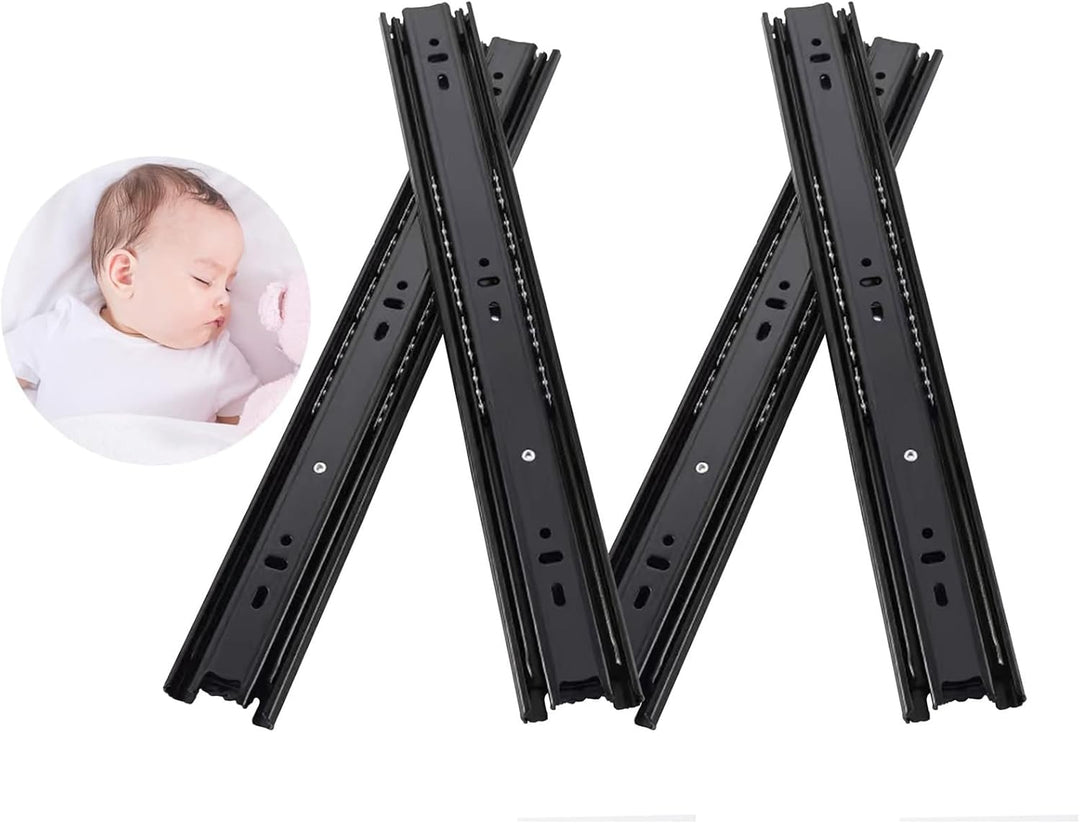 2 Paar Kugelauszug,350 mm Schubladenschienen Vollauszug 45 kg Tragkraft Schubladenauszug, Kugellager