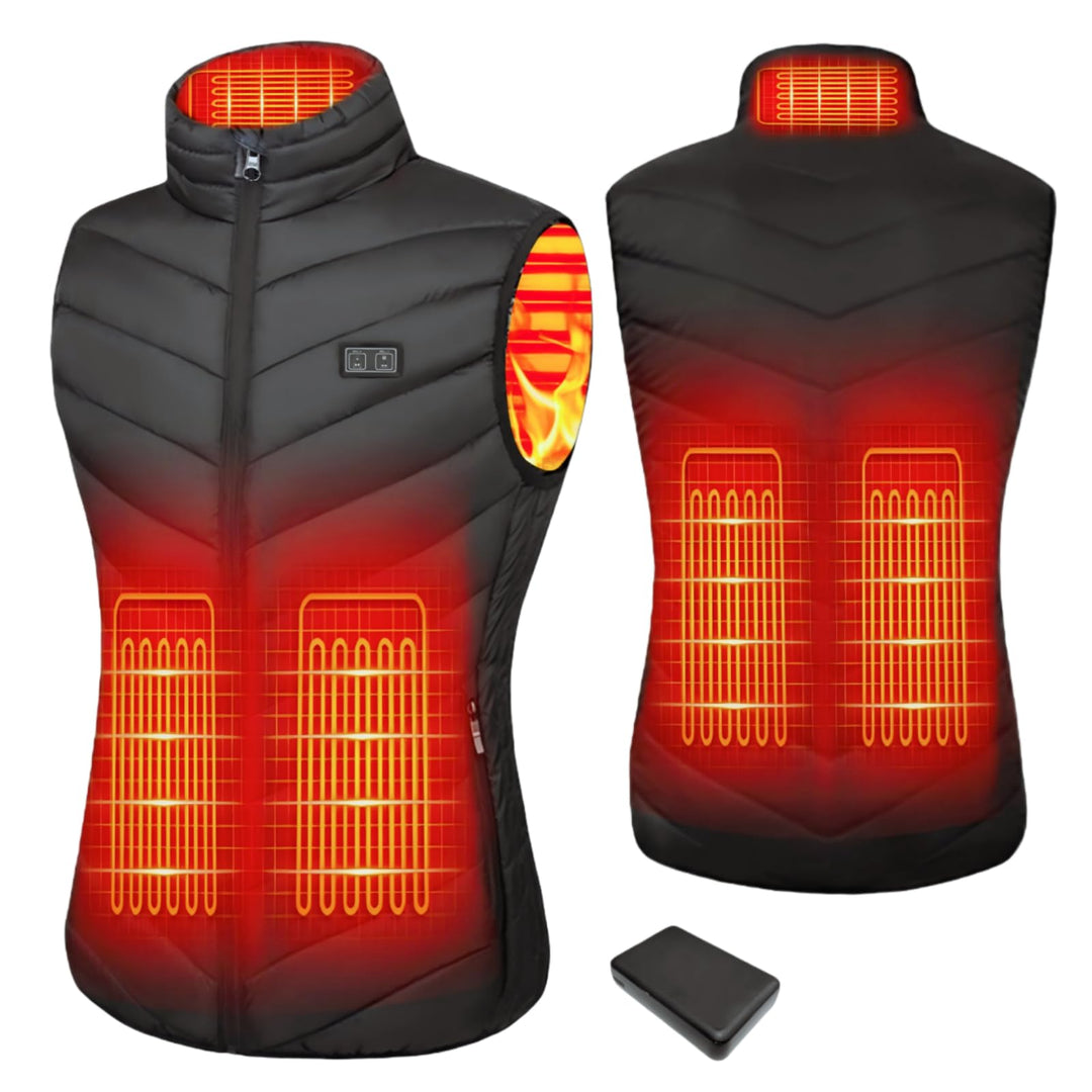 Beheizbare Jacke Herren und Damen, Winter Elektrische Herren Beheizte Jacke USB Lade Heizmantel Mit