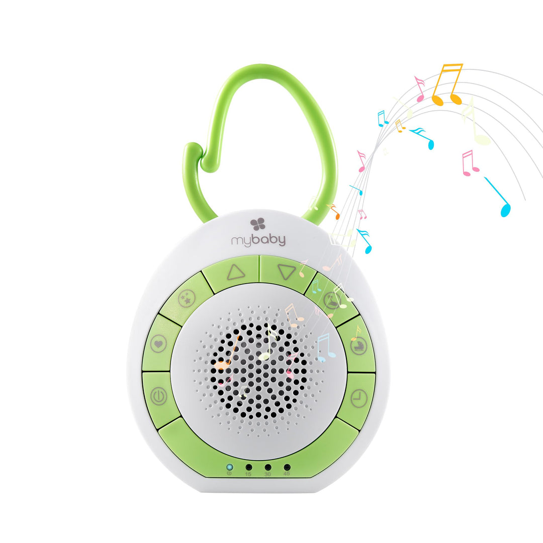 MyBaby SoundSpa Einschlafhilfe Baby - Sound machine, weisses Rauschen & beruhigende Klänge für Kinde