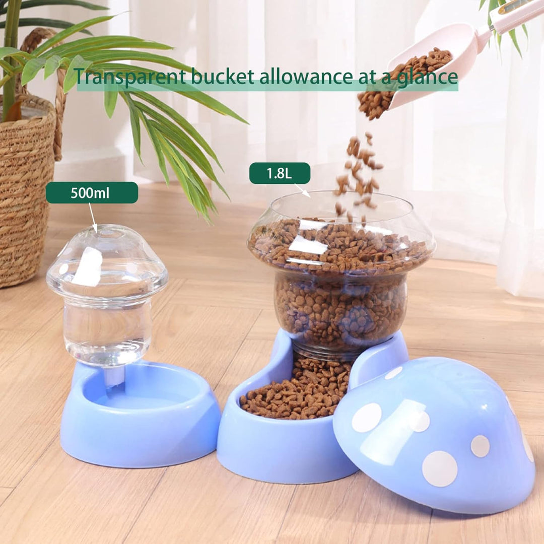 Automatische Feeder- und Wasserer -Set, 2pcs Automatische Haustierfutterleute Small & Medium Haustie