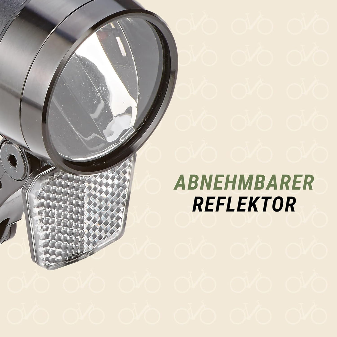 Prophete LED-Scheinwerfer 100 Lux | Aluminium | Standlicht und Sensorautomatik | Abnehmbarer Reflekt