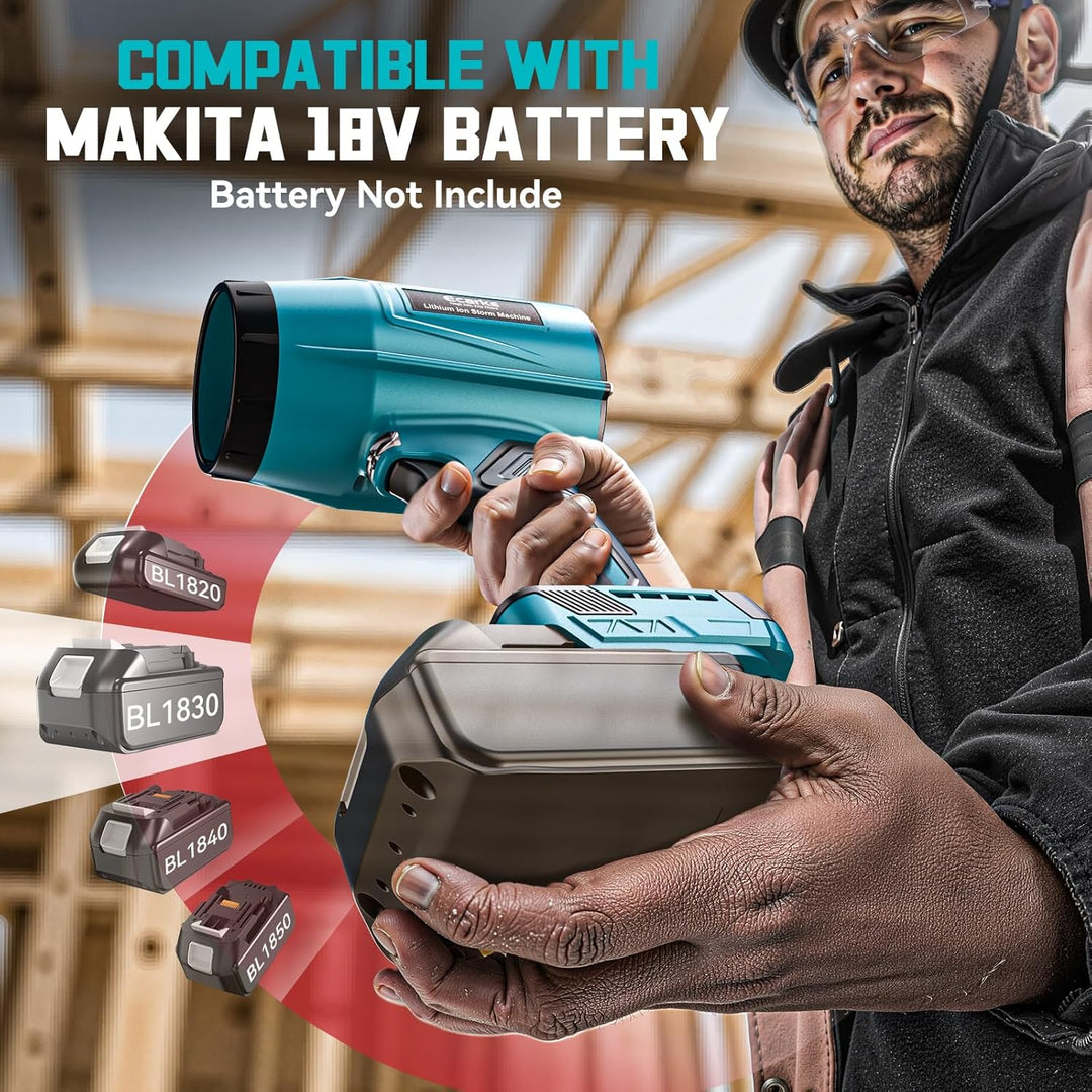 Ecarke Akku-Gebläse Turbo für Makita 18V Akkus, 80.000 U/Min bürstenloser Motor, 60m/s Luftgeschwind
