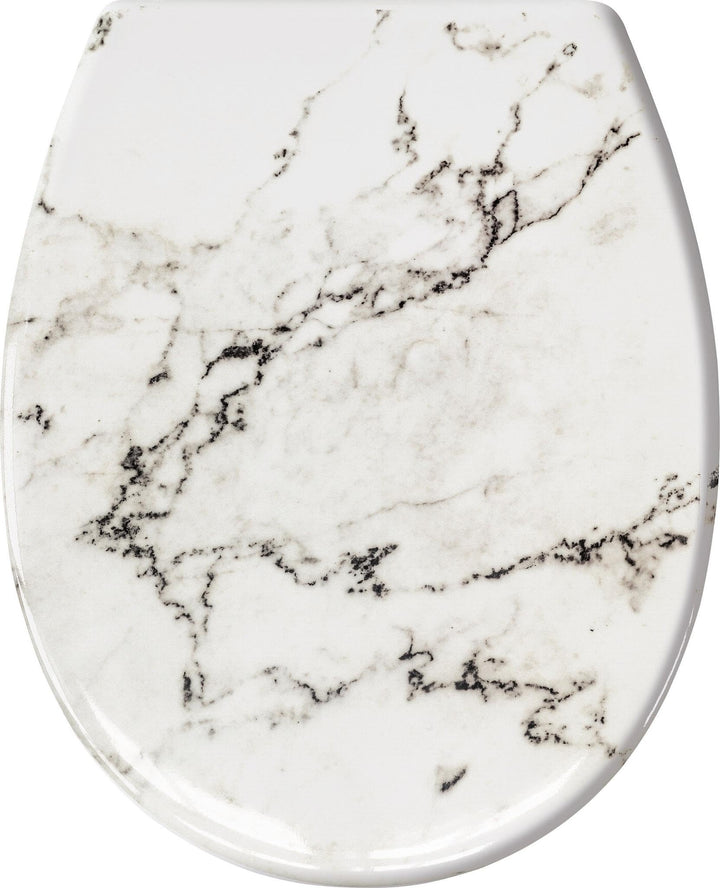 Kleine Wolke Marble WC-Sitz, Duroplast, anthrazit, 37 x 45 x 5 cm, Anthrazit