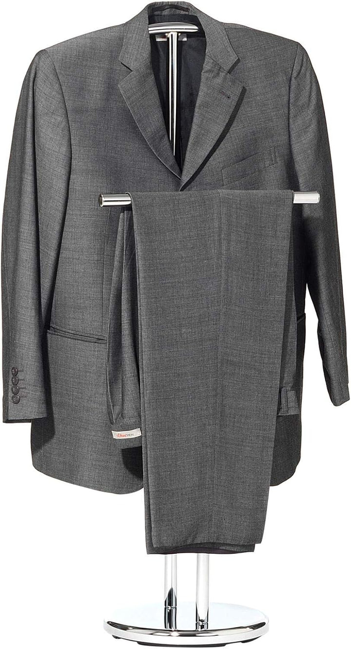 CARO-Möbel Herrendiener Kleiderständer Kleiderbutler Damendiener Garderobe LAURENZ mit Hosenbügel, M
