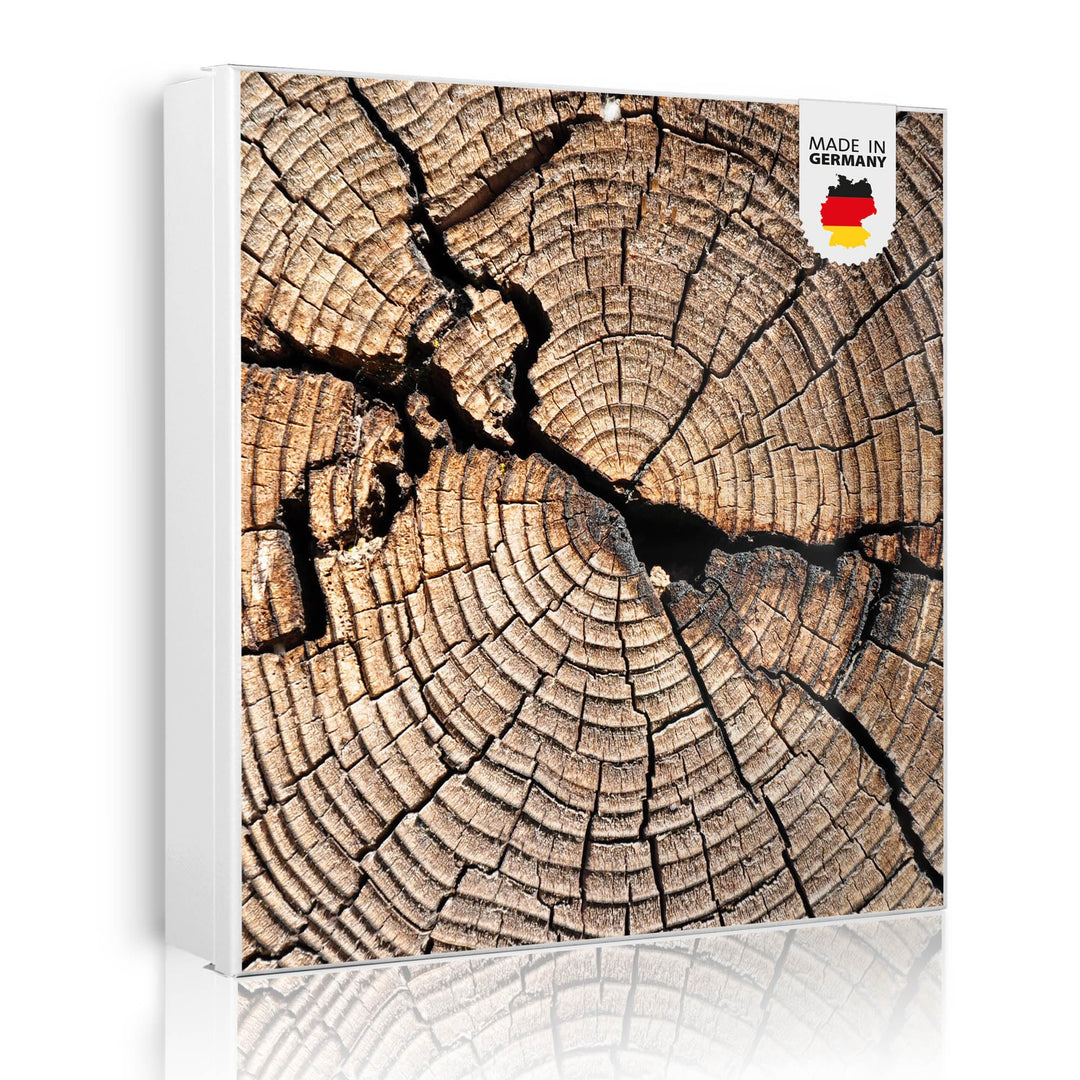 banjado Grosser Schlüsselkasten Metall - Schlüsselbox 30x30cm mit 32 Haken - Schlüsselkasten modern