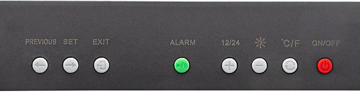 Wanduhr Digital, LED Tischuhr mit Temperaturanzeige, Wecker Snooze, 12/24-Stunden-Anzeige, LED-Uhr,