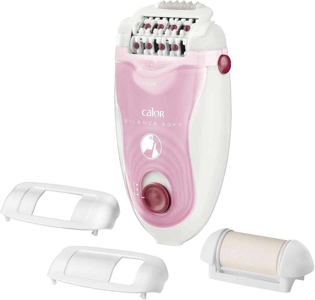 Calor Silence Soft 24tweezers Epilierer (integriert, 4,8 W), Rosa, Weiss