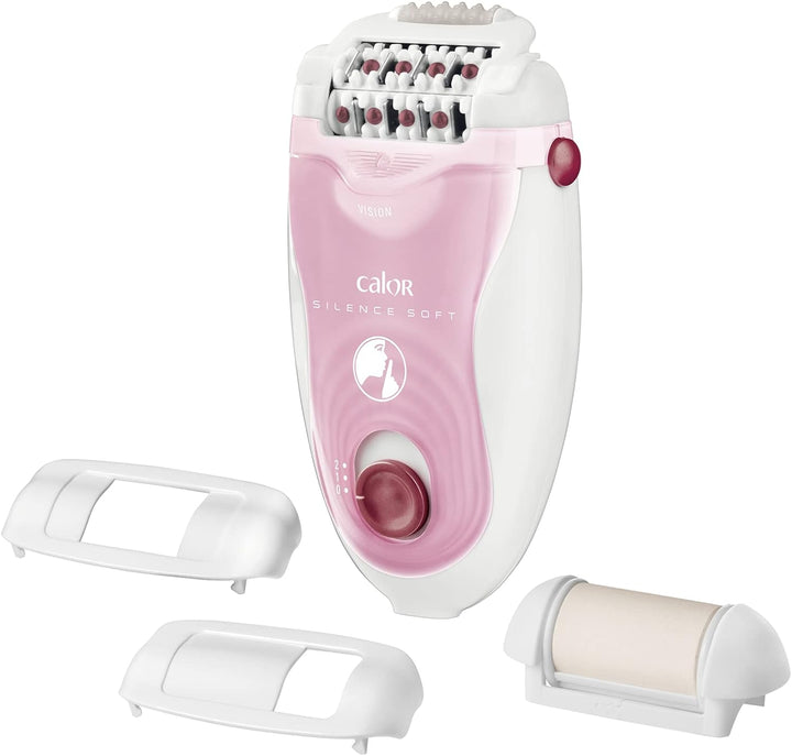 Calor Silence Soft 24tweezers Epilierer (integriert, 4,8 W), Rosa, Weiss