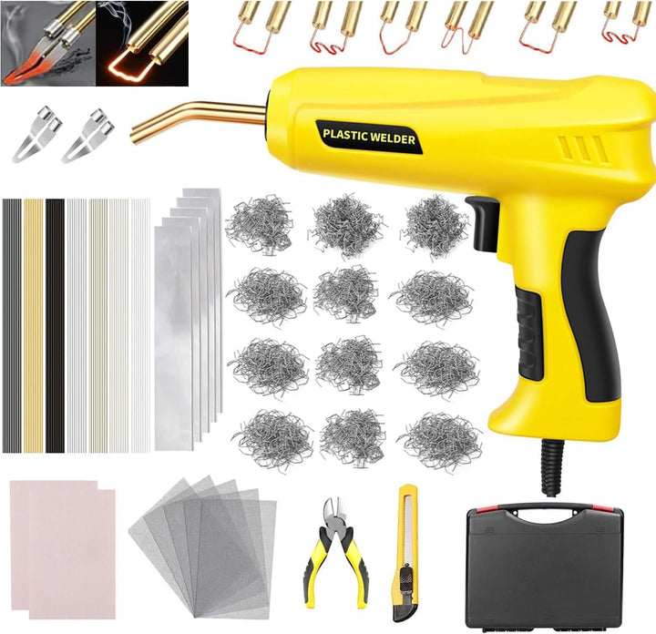 200W 2-in-1 Kunststoff Schweissen Maschine Auto Stossstange Reparatur Set mit 1000PCS Schweissnagel&