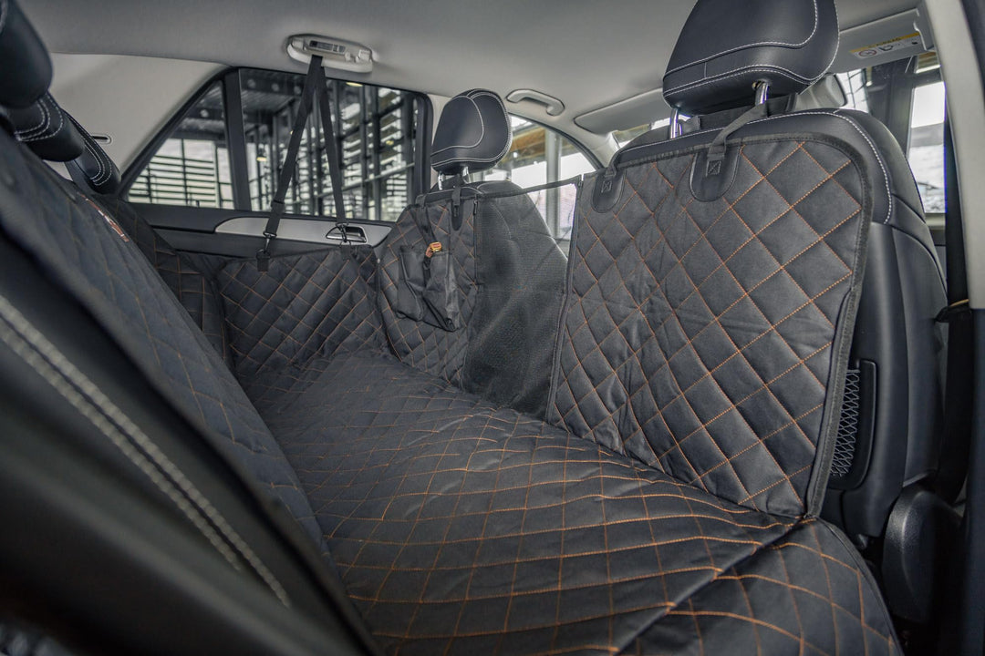 foryou® Hundedecke mit Kühlmatte für Auto Rückbank-Wasserabweisende Autoschondecke für Hunde mit Sei