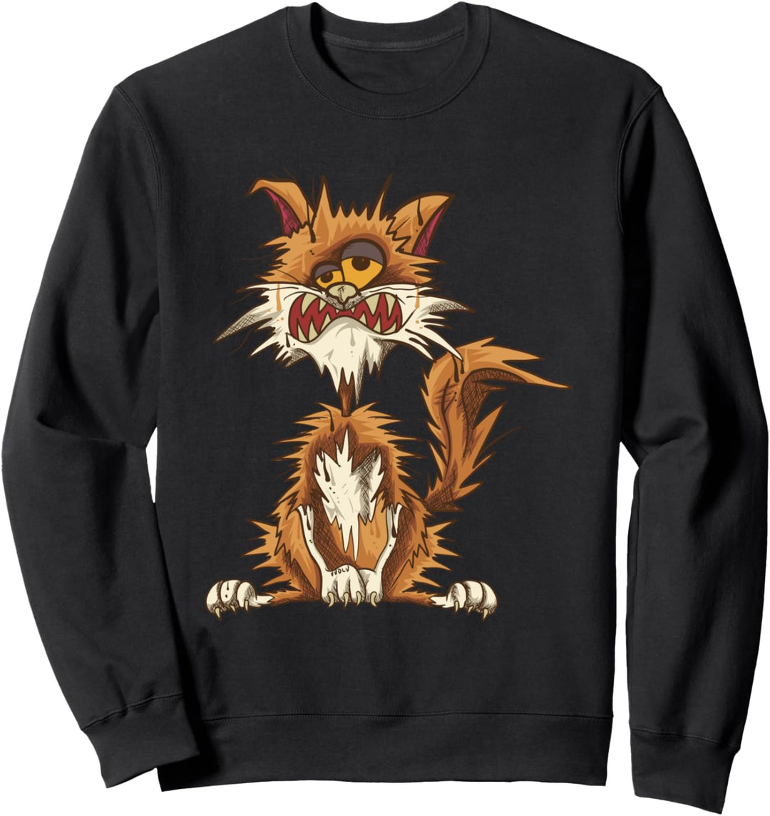 Lustige Katzensprüche - It's Fine I'm Fine Everything Is Fine Sweatshirt
