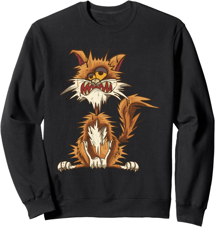 Lustige Katzensprüche - It's Fine I'm Fine Everything Is Fine Sweatshirt