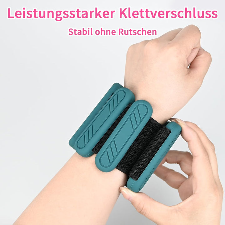 Gewichtsmanschetten 2er Set – Verstellbare Handgelenkgewichte & Fussgewichte aus Silikon für Damen &